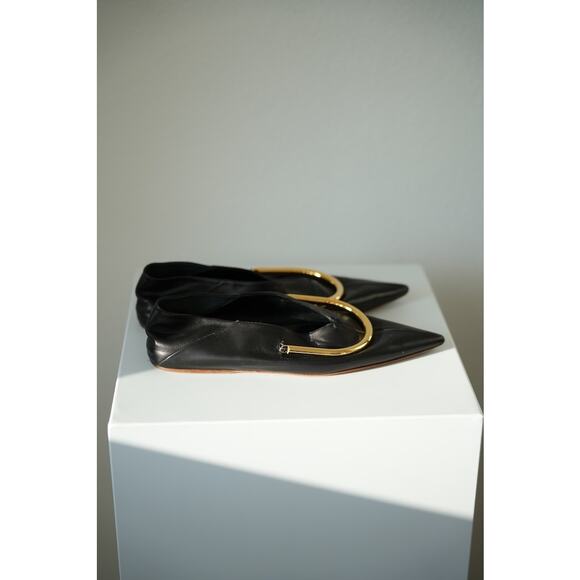 Jil Sander Black Ballet Flats  Size 37.5 / US 7.5 - Picture 4 of 10